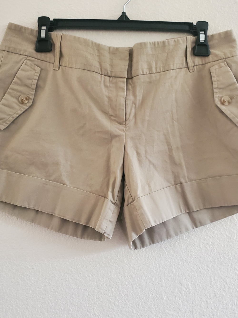 The Limited Khaki Tan Cotton Bermuda Shorts Size 6